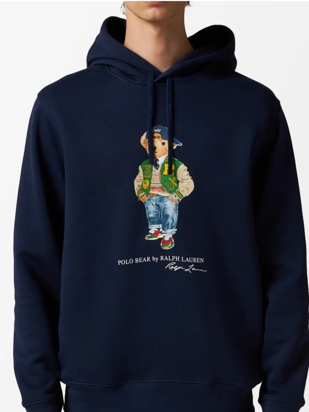 Polo Ralph Lauren Varsity Bear Hoodie | LARGE TALL NWT - Picture 1 of 7